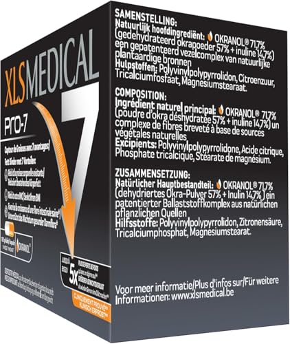 XLS MEDICAL Pro-7 : Gélules pour une aide à la perte de poids - 180 gélules