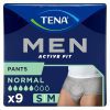 TENA Men Pants Active Fit Gris S/M - Sous-vêtements absorbants pour hommes