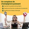 Suppléments Champignons 6 en 1 : Reishi, Lion's Mane, Cordyceps, Chaga, Shiitake, Maitake - 120 Capsules Végétales