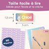 melu kids® Étiquettes Autocollantes Personnalisées - Créatures Magiques - Idéales pour Vêtements et Objets - Lavables en Machine - Sans Repassage