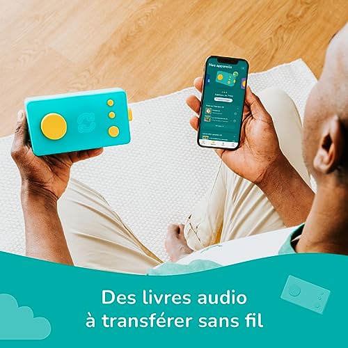 Lunii Ma Fabrique à Histoires Verte avec Coque Odile Jaune : Conteuse Interactive pour Enfants 3-8 Ans