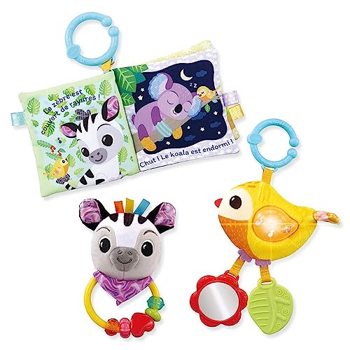 VTech Coffret Naissance Bébés Animaux : Jouets Éveil et Musique pour Bébé dès la Naissance
