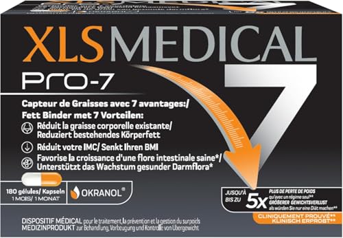 XLS MEDICAL Pro-7 : Gélules pour une aide à la perte de poids - 180 gélules