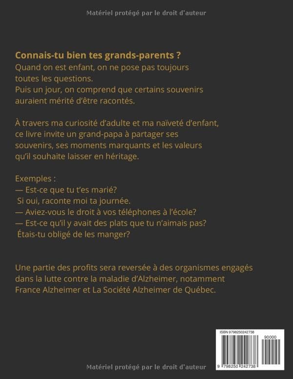 Grand-père, Raconte-moi Ton Histoire : Journal de Souvenirs Familiaux Guidé