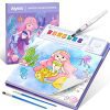 JoyCat Livre de coloriage à l'eau pour tout-petits 3-8 ans - Kit aquarelle créatif et éducatif