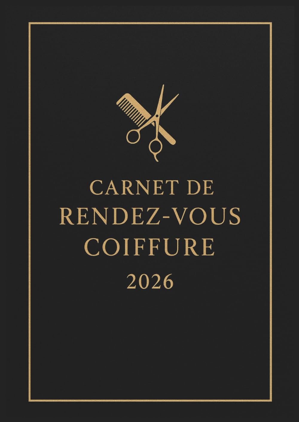 Carnet de Rendez-vous Coiffure 2026 : Agenda Journalier A4, 7h-22h30, 30 min