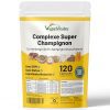 Suppléments Champignons 6 en 1 : Reishi, Lion's Mane, Cordyceps, Chaga, Shiitake, Maitake - 120 Capsules Végétales