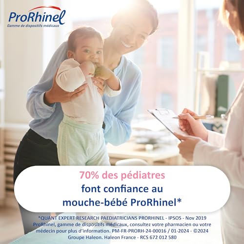 PRORHINEL - Embouts Jetables Souples pour Mouche-Bébé Manuel - Hygiène Nasale Bébé Dès la Naissance - Lot de 80 Embouts