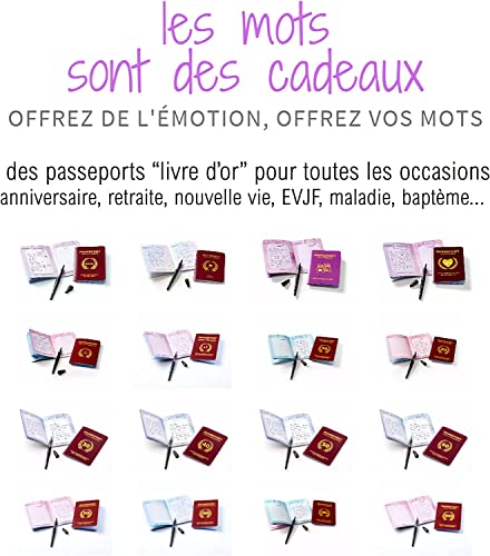 Passeport pour la Retraite : Livre d'Or Original pour Collègue - Cadeau Pot de Départ Inoubliable