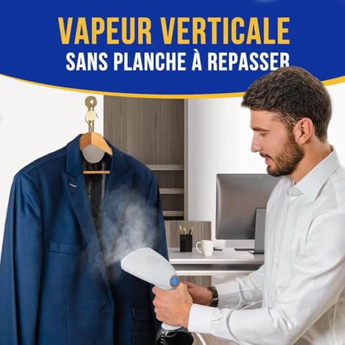 Rolipo Défroisseur Vapeur Portable 1640W - Puissant, Rapide et Idéal pour la Maison, le Bureau et les Voyages