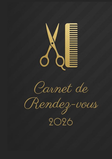 Carnet de Rendez-vous Coiffure 2026 : Agenda Coiffeur A4, 1 Semaine sur 2 Pages, Daté 7h-21h, Intervalles 15 min