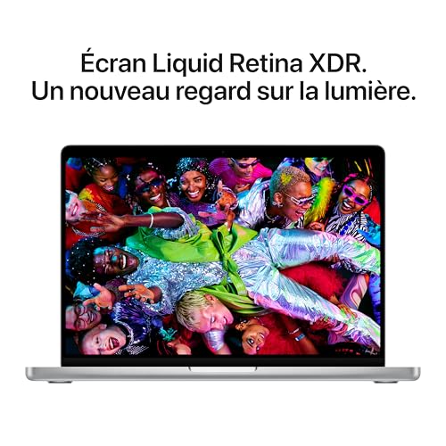 Apple MacBook Pro 14,2" M5 10 cœurs CPU/GPU, 1 To, Argent