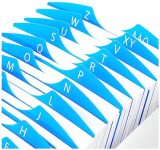 Durable 241223 Telindex : Répertoire Linéaire Organisé pour 500 Contacts avec Index Alphabétique A-Z Argent/Bleu