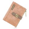 REETEE Portefeuille Femme PU Cuir Porte Monnaie Petit Format - Rose