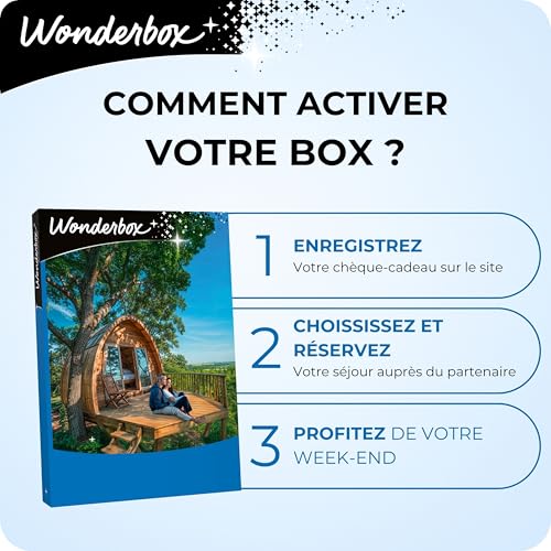 Wonderbox - Nuit Insolite en Duo - Coffret Cadeau Séjour Mémorable