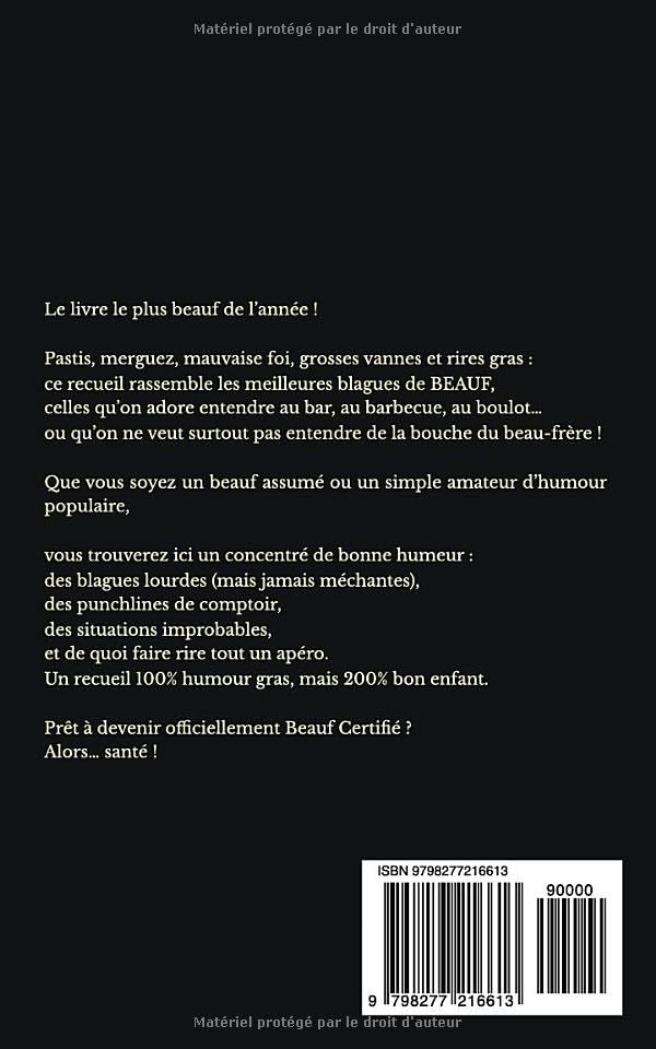Les meilleures blagues de BEAUF : Le recueil officiel du rire gras mais bon enfant !