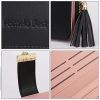 Pomelo Best Portefeuille Femme Cuir PU - Porte Monnaie Spacieux avec 12 Emplacements Cartes, Protection RFID, Design Classique Noir