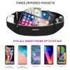 HAISSKY Ceinture de Course Étanche - Sac Banane Sport Multifonction pour Téléphone, Clés, Argent - Idéale pour Jogging, Gym, Voyages