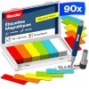 GAUDER Étiquettes Magnétiques Inscriptibles 75x25 mm | Cartes Effaçables pour Tableaux Kanban et Blancs