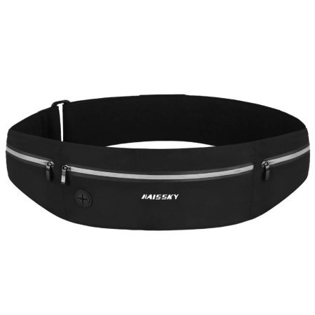 Ceinture de Course HAISSKY Étanche Réglable pour Homme et Femme - Sac Banane Sport pour Téléphone, Gym, Jogging, Randonnée