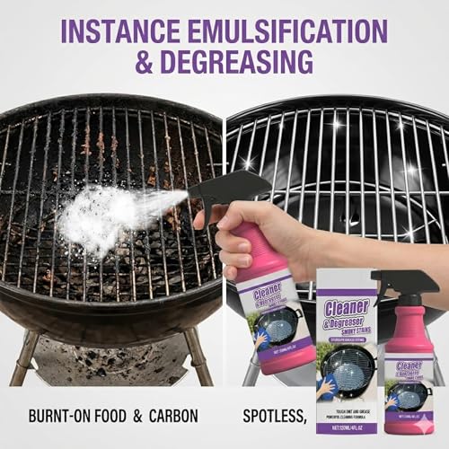 Nettoyant Dégraissant Puissant pour Barbecue et Cuisine - Spécial Graisse Incrustée (2 pcs)