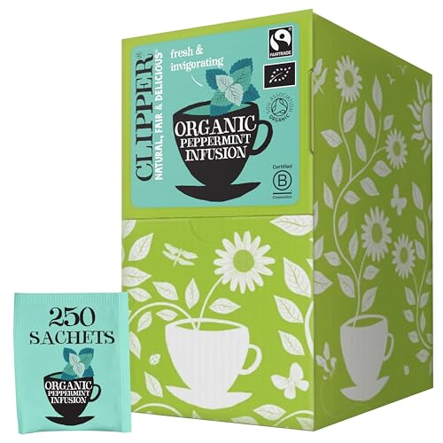 CLIPPER Infusion Bio Menthe Poivrée - Maxi Format Professionnel - 250 Sachets - 375g