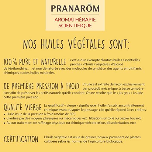 Pranarôm Huile Végétale Bio de Calendula (Calendula Officinalis) - Soin Apaisant pour Peaux Sensibles et Bébé - 50 ml