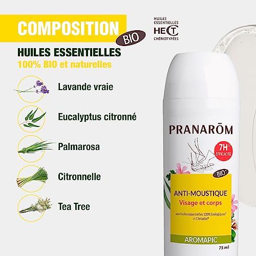 Pranarôm Roller Anti-Moustiques Bio : Protection Naturelle Efficace 7h