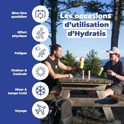 HYDRATIS - Pastilles d'Électrolytes Citron & Sureau - Amélioration Hydratation et Énergie - Formule Isotonique - Sport & Récupération - 40 Pastilles
