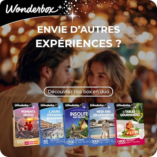 Wonderbox - Nuit Insolite en Duo - Coffret Cadeau Séjour Mémorable