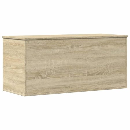 vidaXL Boîte de Rangement Chêne Sonoma 100x42x46 cm en Bois d'ingénierie - Coffre Polyvalent