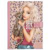 TOPModel Leoheart - Journal Intime Musical avec Serrure et Code, Rose et Léopard, 80 Pages Illustrées