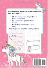 Carnet d'amitié Licorne : Journal Secret pour Filles de 7 à 12 ans - Cahier Souvenir à Remplir avec Copines et Meilleures Amies BFF