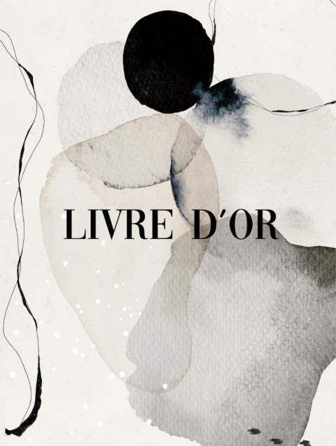 Livre d'Or Art Abstrait Aquarelle - Couverture Rigide XXL 100 Pages pour Événements Spéciaux