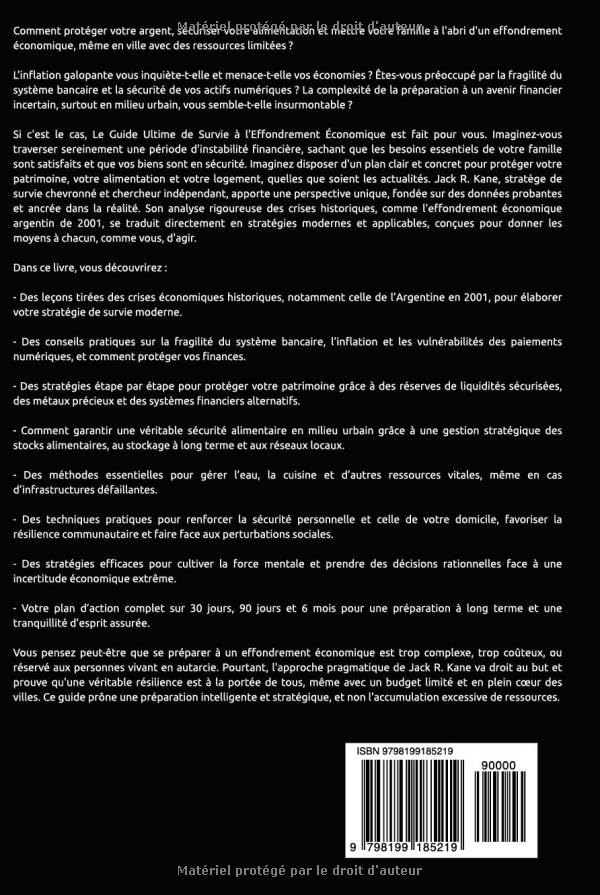 Le Guide Ultime de Survie à l'Effondrement Économique : Protégez Votre Argent, Votre Alimentation et Votre Famille