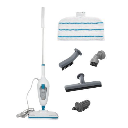 BLACK+DECKER FSMH13E5-QS Balai Vapeur Multifonction 2-en-1 avec Nettoyeur Main et 5 Accessoires - 1300W