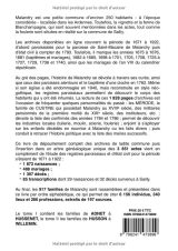 Malandry - Arbre Généalogique des Familles : Registres d'État Civil et Paroissiaux (1671-1922) - Tome I