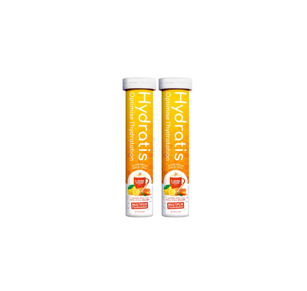 HYDRATIS Pastilles Électrolytes Miel Citron - Amélioration Hydratation et Énergie - Formule Isotonique - Sport, Récupération, Bien-être - 40 Pastilles