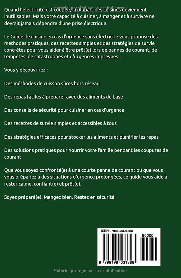 Guide de cuisson sans électricité pour les urgences : Repas simples, méthodes sûres et recettes de survie face aux pannes de courant