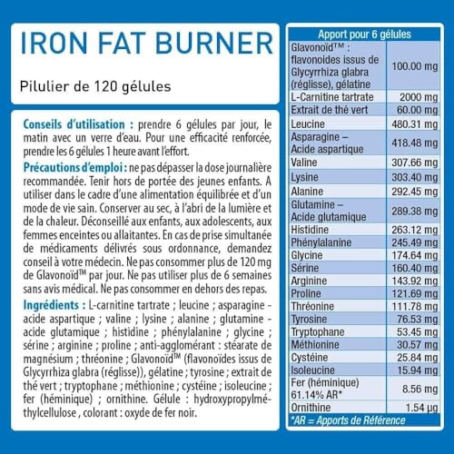 PACK Objectif Minceur BRULE GRAISSE IRON ULTRA FAT BURNER E.A.A + LIQUID BURNER Eric Favre