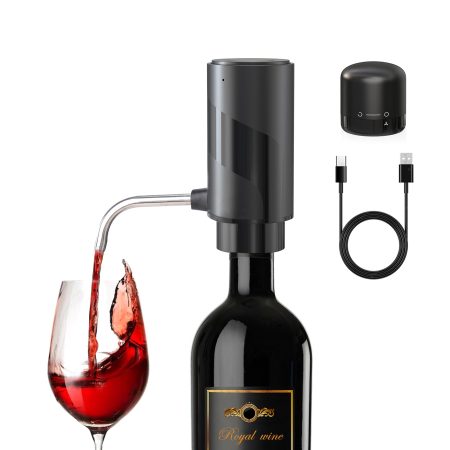 Aérateur et Verseur de Vin Électrique Intelligent USB Rechargeable - Oubliez l'Attente, Savourez l'Instant