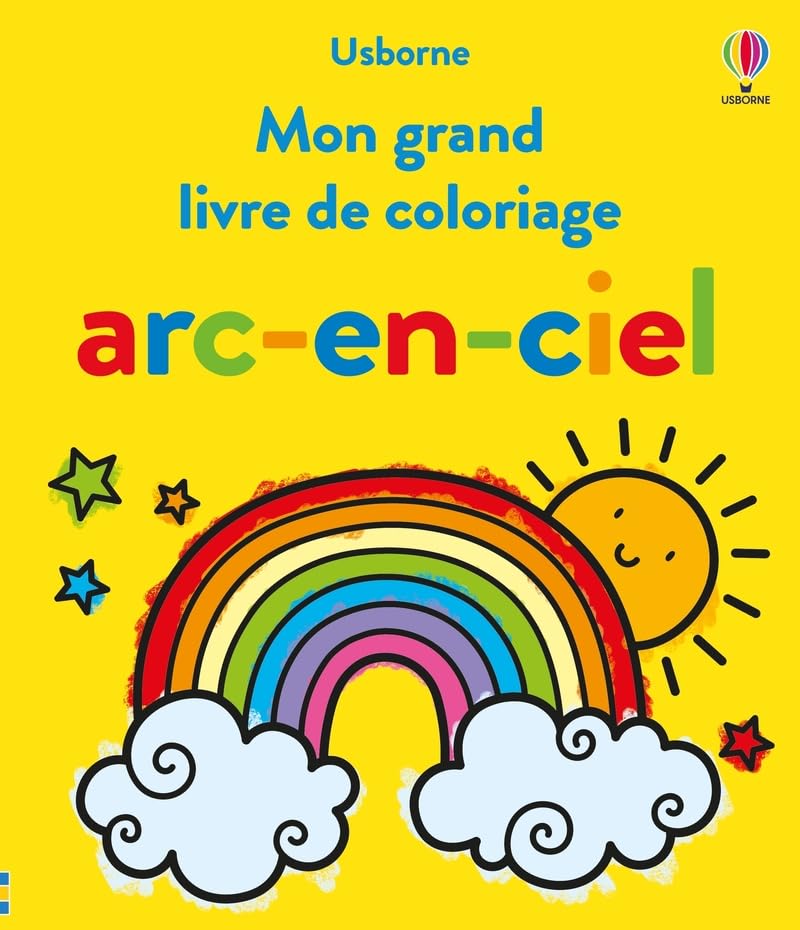 Mon Grand Livre de Coloriage Arc-en-ciel - Activités Joyeuses pour Enfants Dès 3 Ans