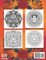 Mandala : Livre de coloriage anti-stress inspiré de Frida Kahlo avec affirmations positives pour adultes