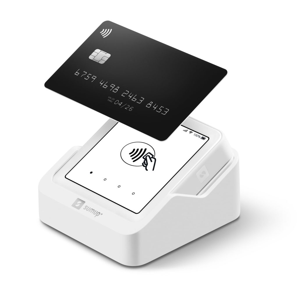 SumUp Solo : Terminal de Paiement Mobile avec Station de Charge, Écran Tactile et Données Mobiles Illimitées