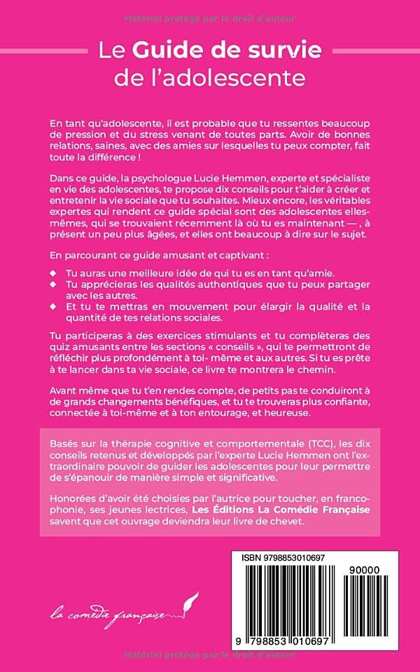 Le Guide de Survie de l'Adolescente : Développer des Relations Saines et une Vie Sociale Épanouie
