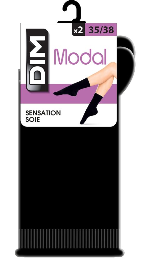 Dim Chaussettes Femme Modal Sensation Soie x2 - Confort et Douceur au Quotidien