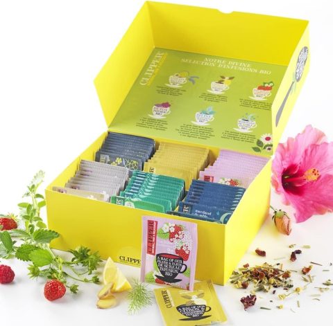 CLIPPER Coffret Découverte Infusion Bio - 60 Sachets Variés - Saveurs Naturelles et Éthiques