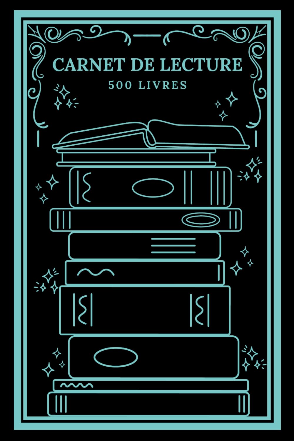 Carnet de Lecture Design 1 - Suivi de 500 Livres
