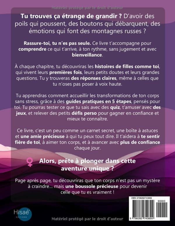 En route vers la Puberté : Le guide essentiel pour filles de 9 à 13 ans pour comprendre et accepter les changements corporels