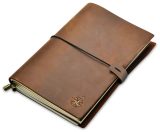 Carnet de Voyage en Cuir A5 Wanderings - Journal Rechargeable Fait Main, Idéal pour Écrivains et Voyageurs